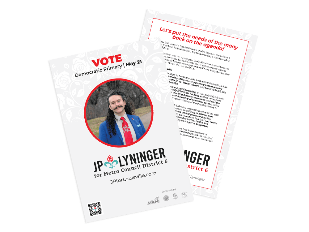 JP Lyninger for Louisville Metro Council District 6 - Campaign Design - ModRabbit Creative