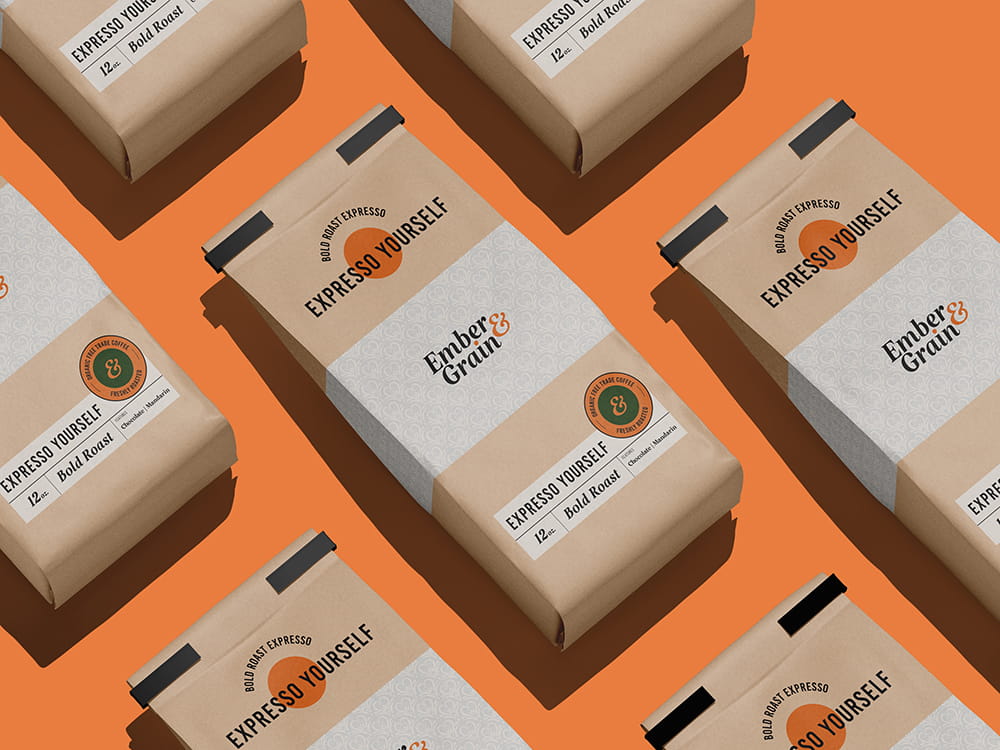 Expresso Yourself - Ember & Grain Branding - ModRabbit Creative