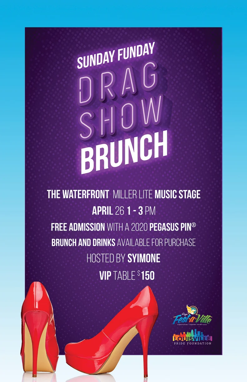 Louisville Pride Sunday Funday 2020 - Event Post Design - ModRabbit Creative - Joanna Davis - Designer/Art Director